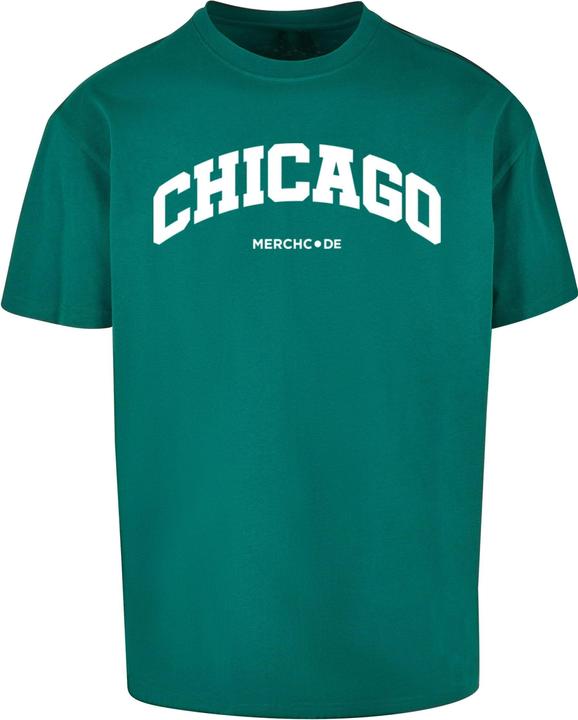 Image du produit Merchcode Chicago Wording - Tee surdimensionné lourd - 112989 (L)