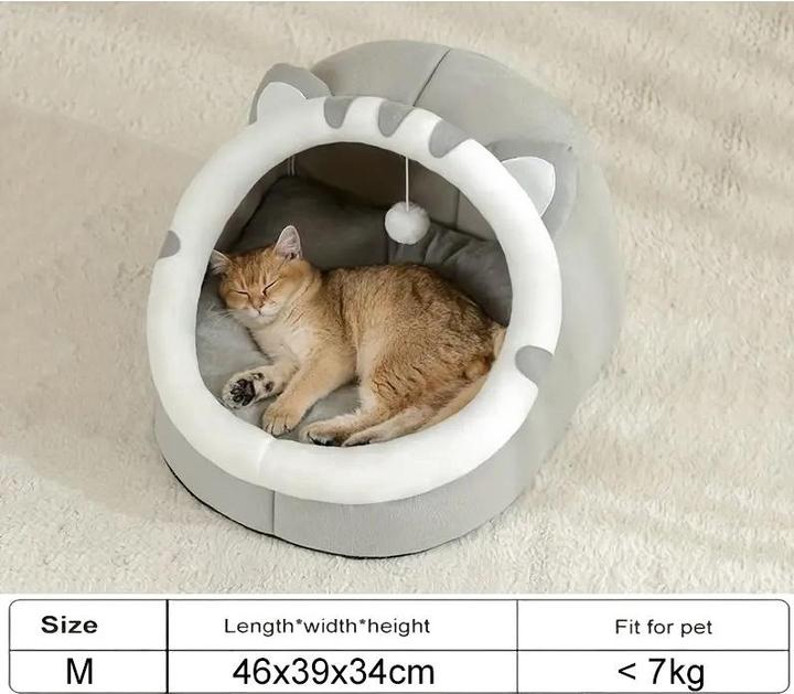 Immagine prodotto Out of the blue Flauschiges Katzenbett, Katzenhaus mit hängenden Spielball (Gatto)