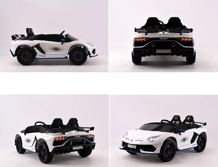 Actual product image Es-toys Electric children's car "Lamborghini Aventador SVJ Xago 2 seater" - licensed -MP3, leather seat (12 V)