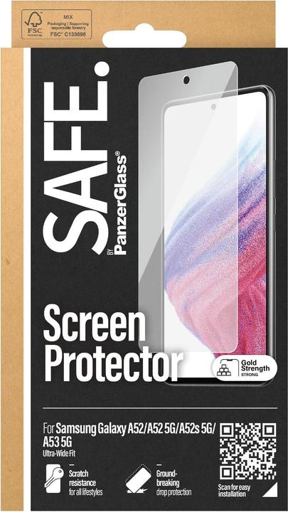 Immagine prodotto Safe. Protezione dello schermo Custodia amichevole Galaxy A52/A52 5G/A52s 5G/A53 (1 Pezzo/i, Samsung Galaxy A53 5G, Samsung Galaxy A52s 5G, Samsung Galaxy A52 5G, Samsung Galaxy A52)