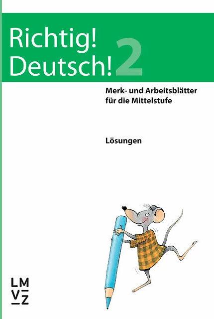 Image du produit Richtig! Deutsch! 2. Lösungsheft Merk- und Arbeitsblätter (Allemand, Andreas Winkelmann, 2011)