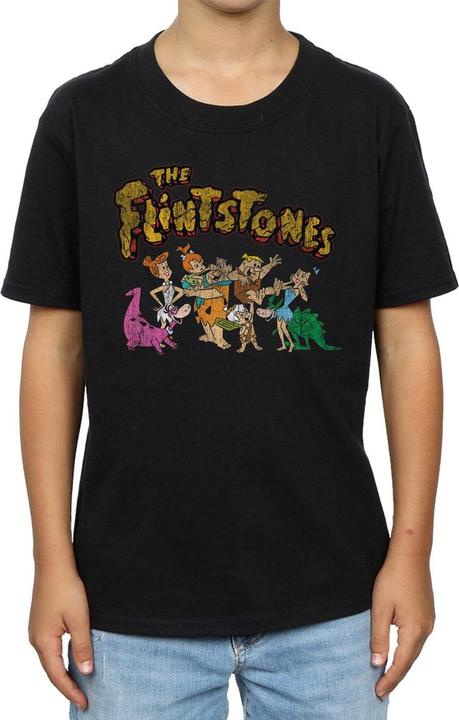 Immagine prodotto The Flintstones Group Distressed Maglietta Ragazzi (152, 158)