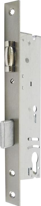 Wilh. Schlechtendahl und Söhne WSS tubular frame lock, flat face plate with roller latch and deadbolt, DM40, stainless steel