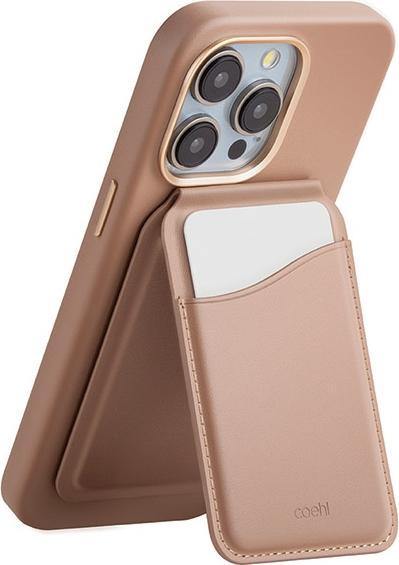 Image du produit Uniq Coehl Esme magnetyczny portfel z lusterkiem i podpórką beżowy/dusty nude