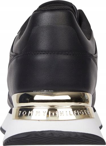 Image du produit Tommy Hilfiger Femmes Chaussures Elevated Feminine Leather Runner Noir Baskets 37 (37)