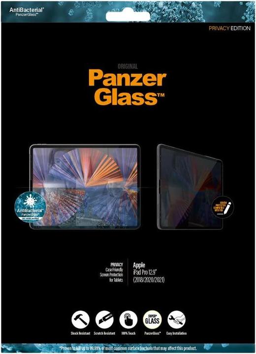 Image du produit PanzerGlass Vie privée (1 pièce(s), iPad Pro 12.9 2020 (4. Gen), iPad Pro 12.9 2021 (5ème génération), iPad Pro 12.9 2022 (6e génération), iPad Pro 12.9 2018 (3. Gen))