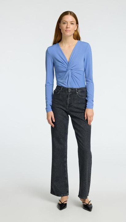 Actual product image Selected Femme Knoten-Effekt Langärmeliger Body (XS)