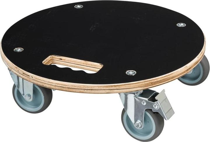 Nature Pflanzenroller Rund Ø38cm Schwarz Holz