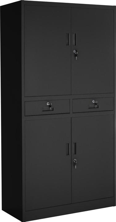 Produktbild tectake Aktenschrank (80 x 40 x 180 cm)