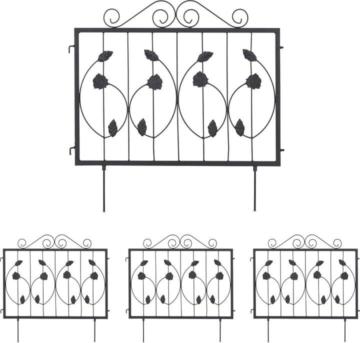 Productafbeelding Relaxdays 4x bedhek (1.50 cm)