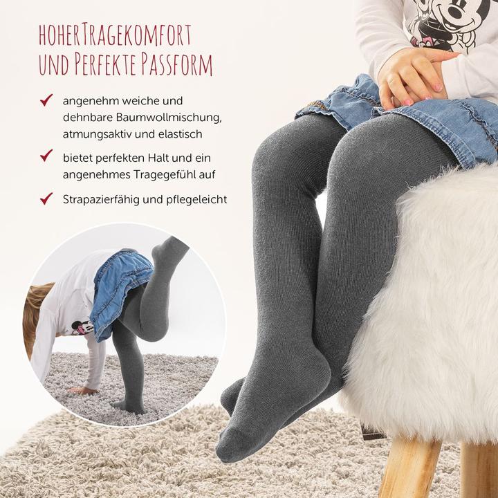 Immagine prodotto La Loona Collant per bambini LaLoona confezione da 2 pezzi - grigio scuro - (98/104)