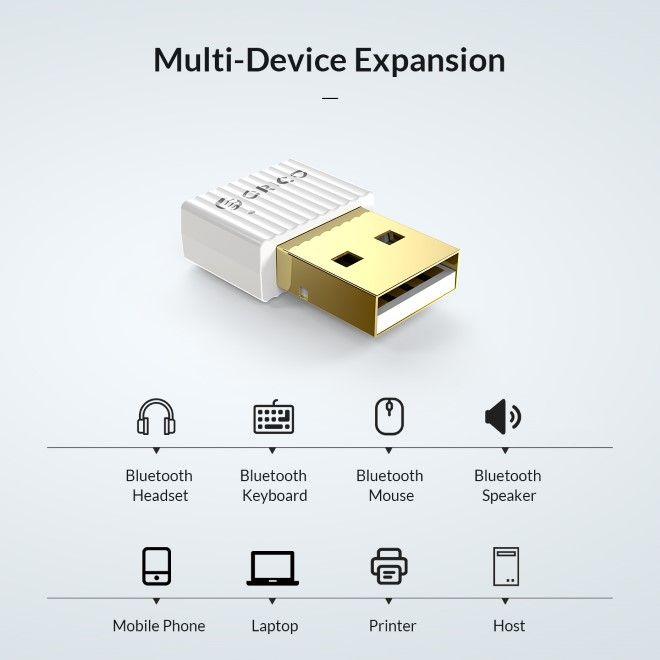 Immagine prodotto Orico Adapter USB Bluetooth to PC (Trasmettitore e ricevitore)