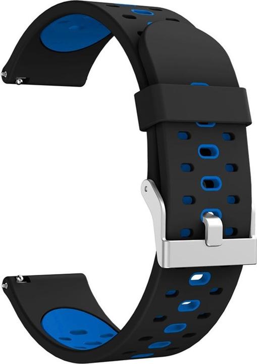 Actual product image Cover-Discount 20mm Silicone Replacement Bracelet BI-color blue (20 mm, Silicone)
