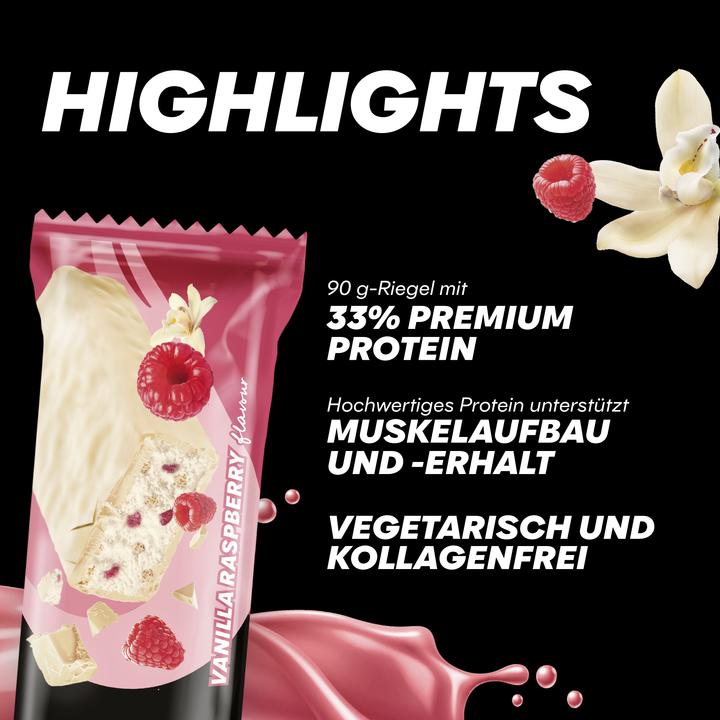 Image du produit Powerbar Protéine Plus 33 (Vanille, Framboise, 10 pcs, 900 g)