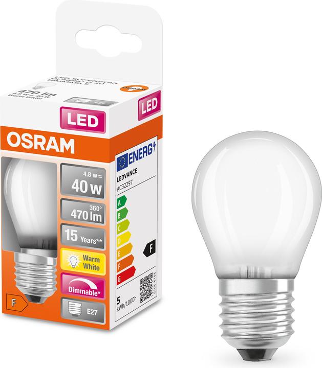 Immagine prodotto Osram Superstar Classic P40 (E27, 4.80 W, 470 lm, 6 x, F)