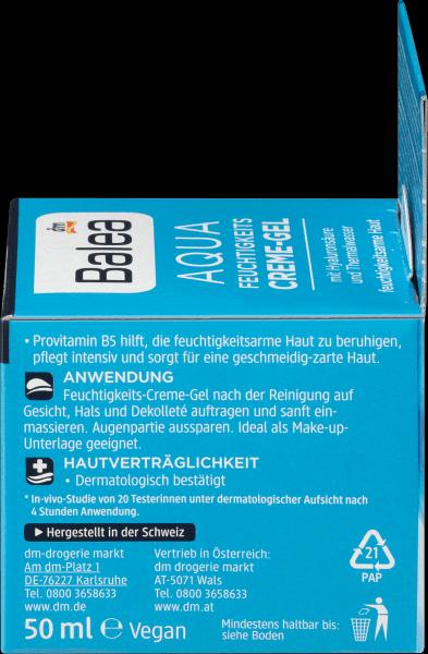 Produktbild dm Balea Aqua Feuchtigkeits Creme-Gel (50 ml, Tagescreme)