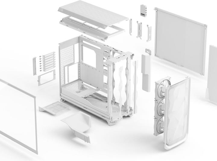 Image du produit Fractal Meshify 3 XL Ambience Pro RGB Clear Tint White (mATX, ATX, SSI EEB, E-ATX, ITX, SSI CEB)