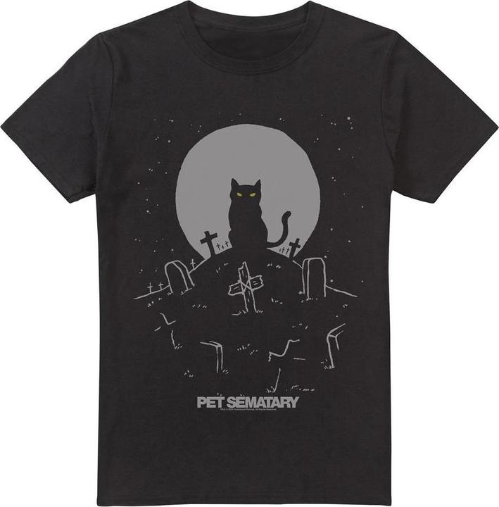 Immagine prodotto Pet Sematary Cat With Tombstones Maglietta Uomo (XL)