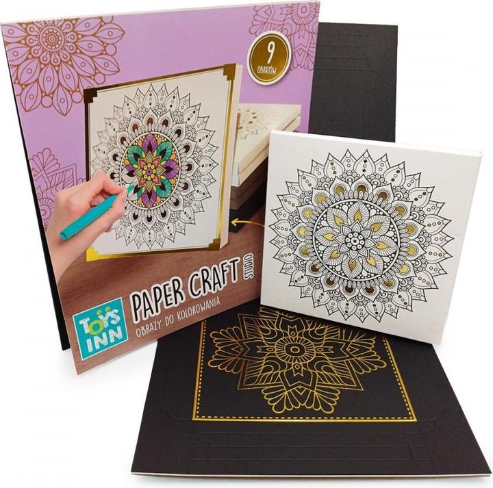 Actual product image Stnux Malseite mit metallischem Mandala