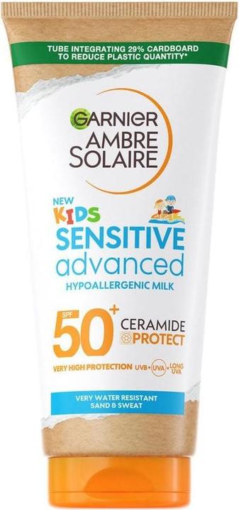 Garnier Ambre Solaire Sensitive Advanced Hypoallergenic Kids Lotion SPF 50+ 175 ml (Crema solare, SPF 50+, 175 ml)