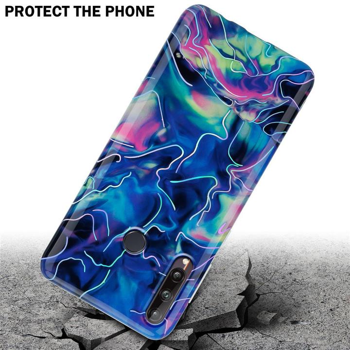 Produktbild Cadorabo IMD TPU Bunter Marmor Cover (Huawei P40 Lite E)