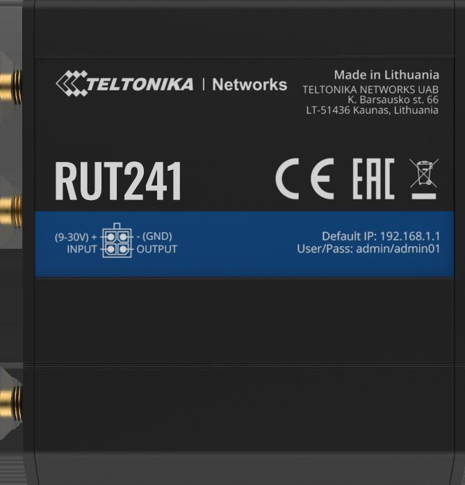 Actual product image Teltonika RUT241