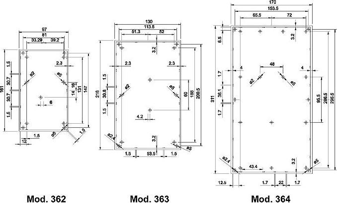 Produktbild Teko GEH?USE MODELL 'PULT 36' - DUNKELGRAU - 311 x 170 x 89 mm (Gehäuse)