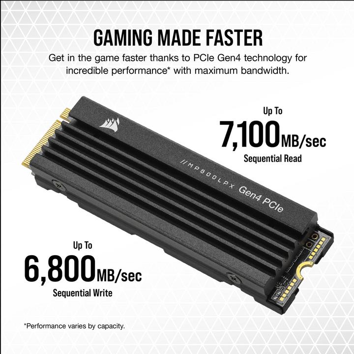 Produktbild Corsair MP600 PRO LPX (500 GB, M.2 2280)