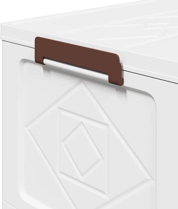 Immagine prodotto VidaXL Contenitore con ruote Impilabile a 2 livelli 75 L 65 x 40 x 76 cm (65 x 40 x 76 cm, 75 l)