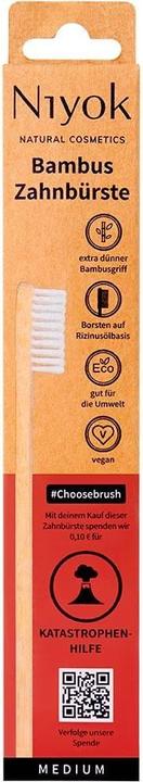 Immagine prodotto Niyok Spazzolino da denti a mano Bamboo Disaster Relief 1 pezzo (Morbido, 1 x)