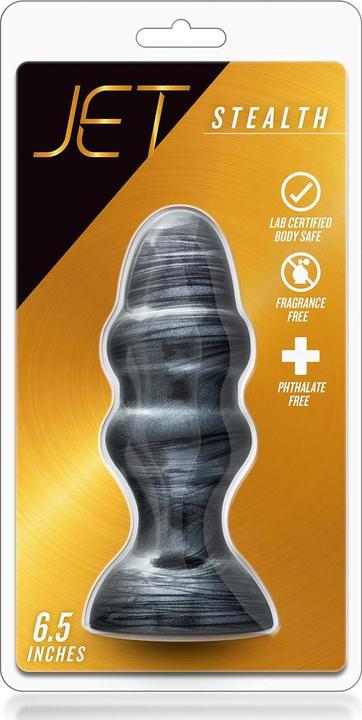 Produktbild Blush Jet Stealth - 6.5" Large Double Ripple Butt Plug - Prostate Stimulating Anal Toy Men & Women - Up to