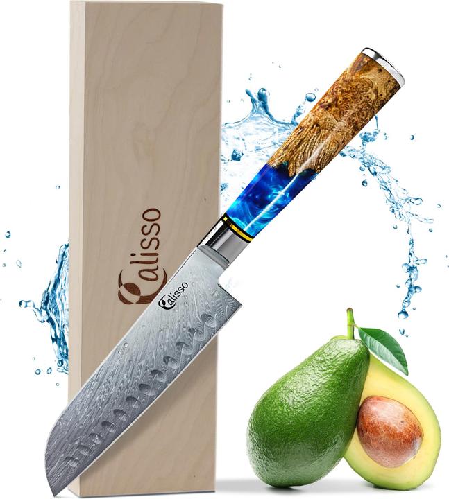 Calisso Santoku Damastmesser (17.80 cm)