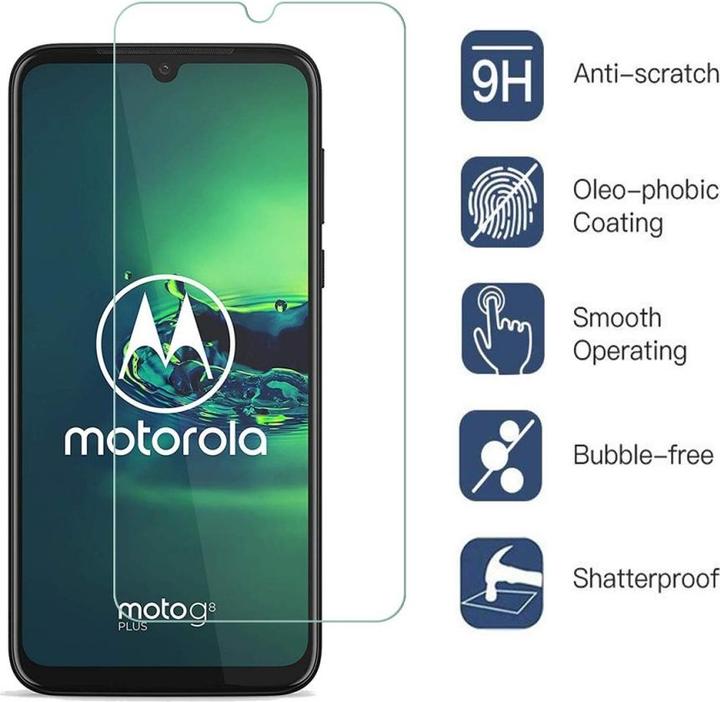 Immagine prodotto Screenguard Motorola Moto G8 Plus Pellicola protettiva in vetro Custodia Design amichevole (1 Pezzo/i, Motorola Moto G8 Plus)