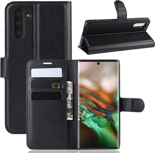 Actual product image MU Classic Litchi Leather Bookcover Series (Samsung Galaxy Note 10)