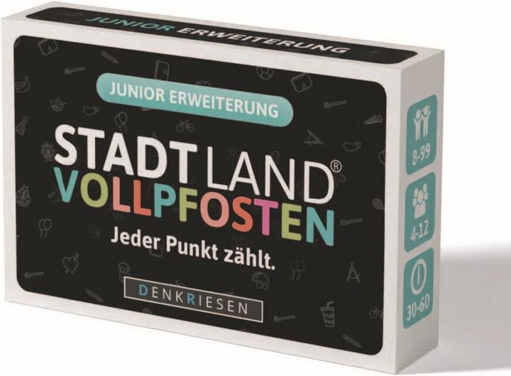 Produktbild Denkriesen STADT LAND VOLLPFOSTEN – JUNIOR Erweiterung "Jeder Punkt zählt" zum offiziellen Brettspiel (Deutsch)