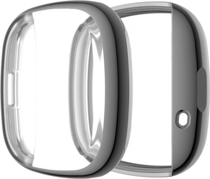 Cover-Discount Fitbit Versa 3 / Sense - Gummi Schutz Case grau
