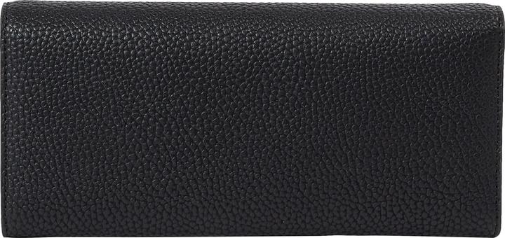 Actual product image Tommy Hilfiger Ladies Wallet TH Emblem Large Flap Wallet Large, Black, One Size