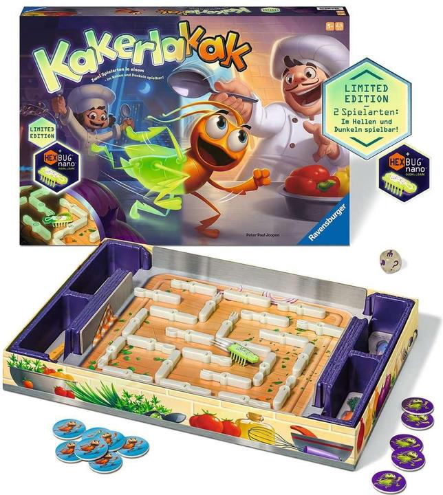Actual product image Ravensburger Kakerlakak Glow in the dark (German)