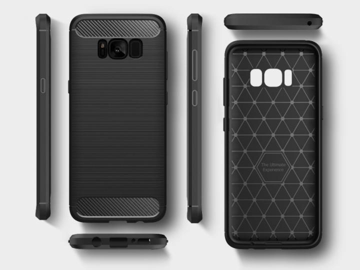 Produktbild Screenguard Samsung Galaxy S8 Hülle Carbon Brushed Soft TPU (Samsung Galaxy S8)