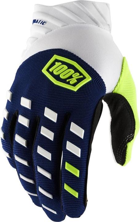 Produktbild 100% Unisex Handschuhe Airmatic, Marineblau Weiss, L, HU-GLO-0057 (L)