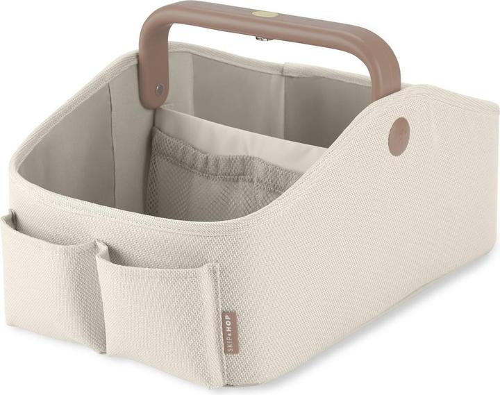 Actual product image Skiphop Light Up Diaper Caddy- Oat