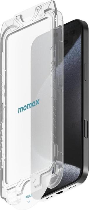 Actual product image Momax GlassPro+ armoured glass (1 Piece, Apple iPhone 16 Pro)