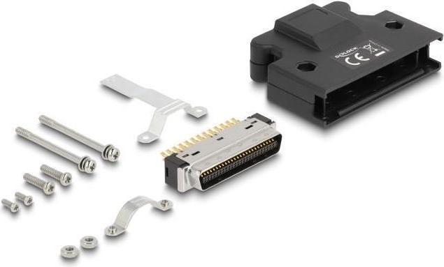 Actual product image Delock MDR plug 50 pin solder connection with housing