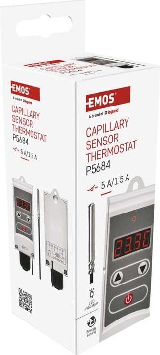 Produktbild Emos Anlege-Thermostat mit Fernfühler P5684, manuell