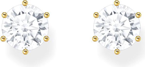 Produktbild Thomas Sabo Ohrstecker mit grossem, weissem Stein (925er Silber)