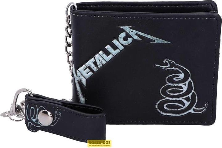 Nemesis Now Metallica - Portefeuille avec chaîne Black Album