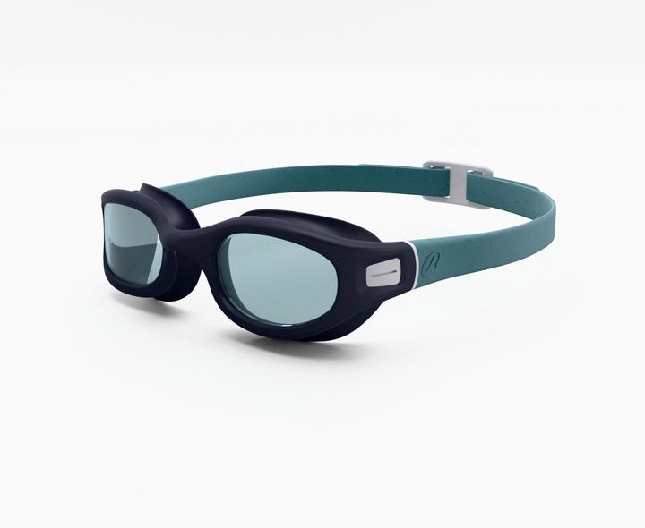 Nabaiji Schwimmbrille getönt Grösse L - Soft grün Gläser türkis (L)