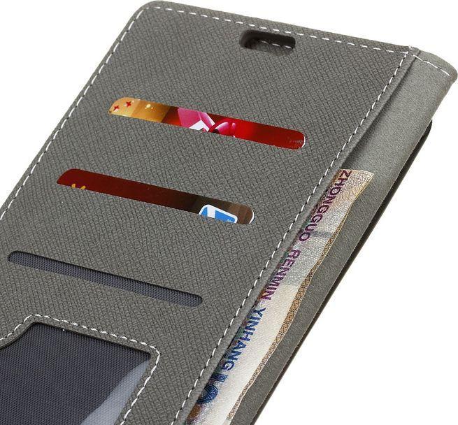 Actual product image MU Classic Leather cover with cross pattern (Huawei Y6 (2017), Huawei Y5 (2017))