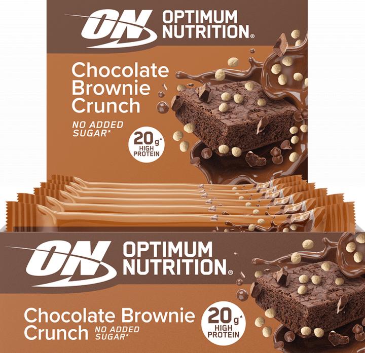 Immagine prodotto Optimum Nutrition Barretta Crunch (10 x 65G) (Brownie croccante al cioccolato, 10 pz., 650 g)