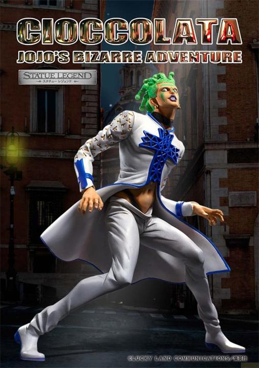 Produktbild Medicos Entertainment JoJo's Bizarre Adventure Part 5 Golden Wind Statue Legend PVC Statue Cioccolata 17 cm